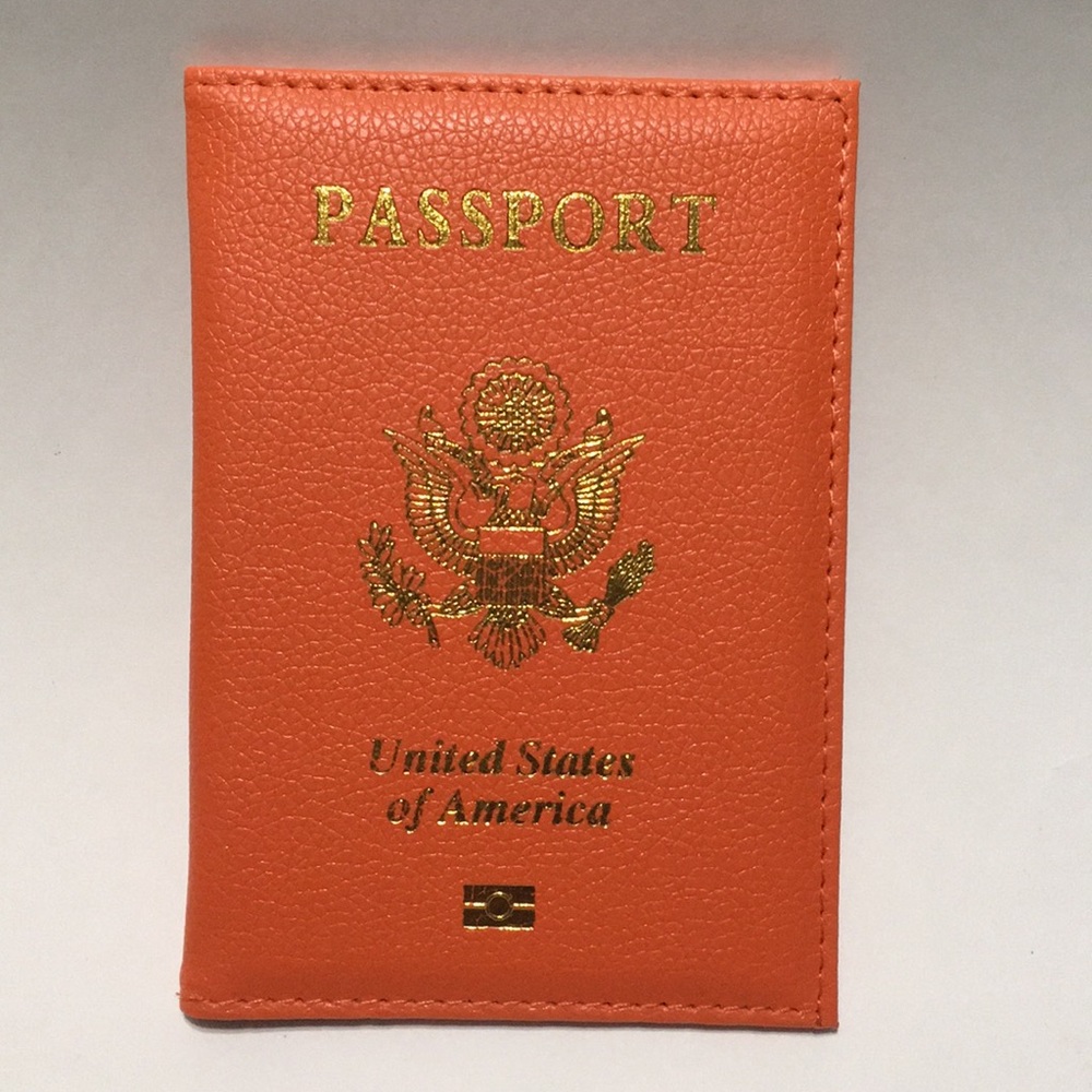 Orange Passport Cover